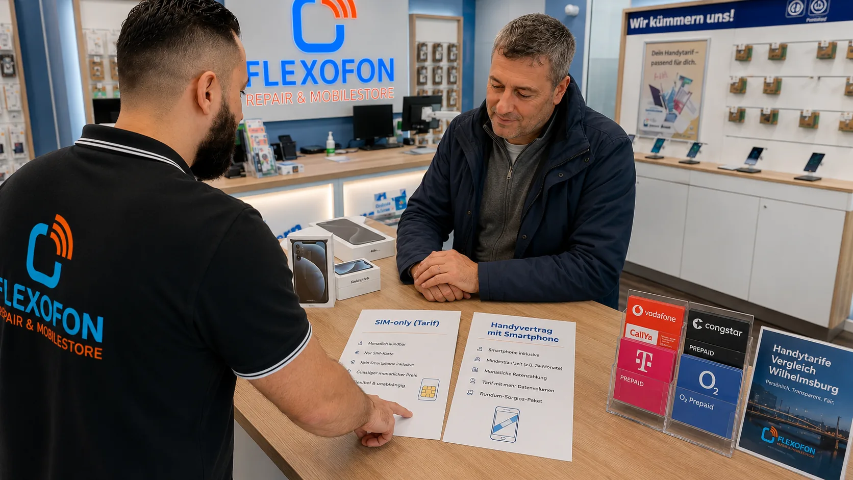 Flexofon Wilhelmsburg Tarifberatung zu Wie viel Datenvolumen brauche ich am Verkaufstresen